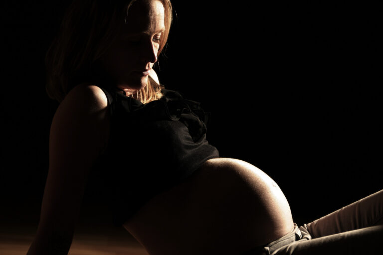 Silhouette Babybauchshooting
