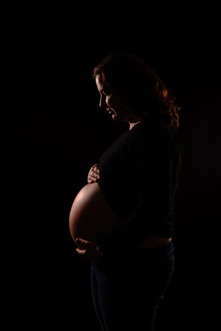 Silhouette Babybauchshooting