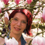 Portrait Outdoor Shooting mit Magnolien
